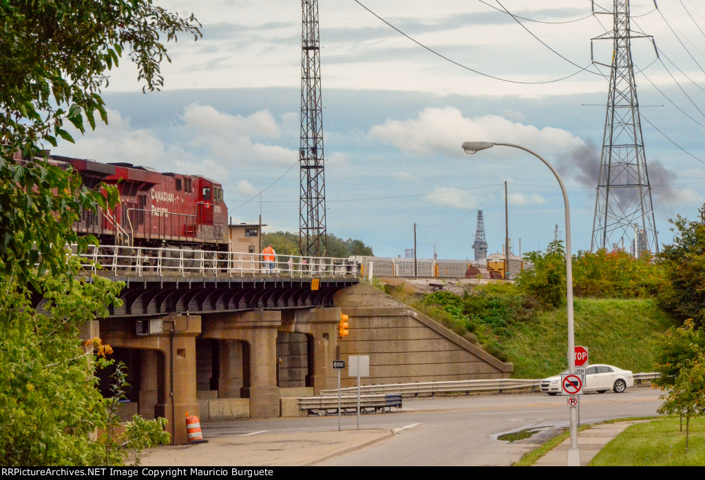 CP ES44AC Locomotive awaiting orders